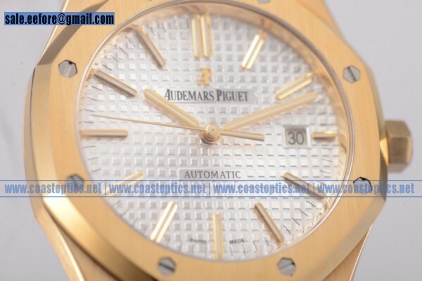 Perfect Replica Audemars Piguet Royal Oak 41 Watch Yellow Gold 15400or.oo.d002cr.02wht